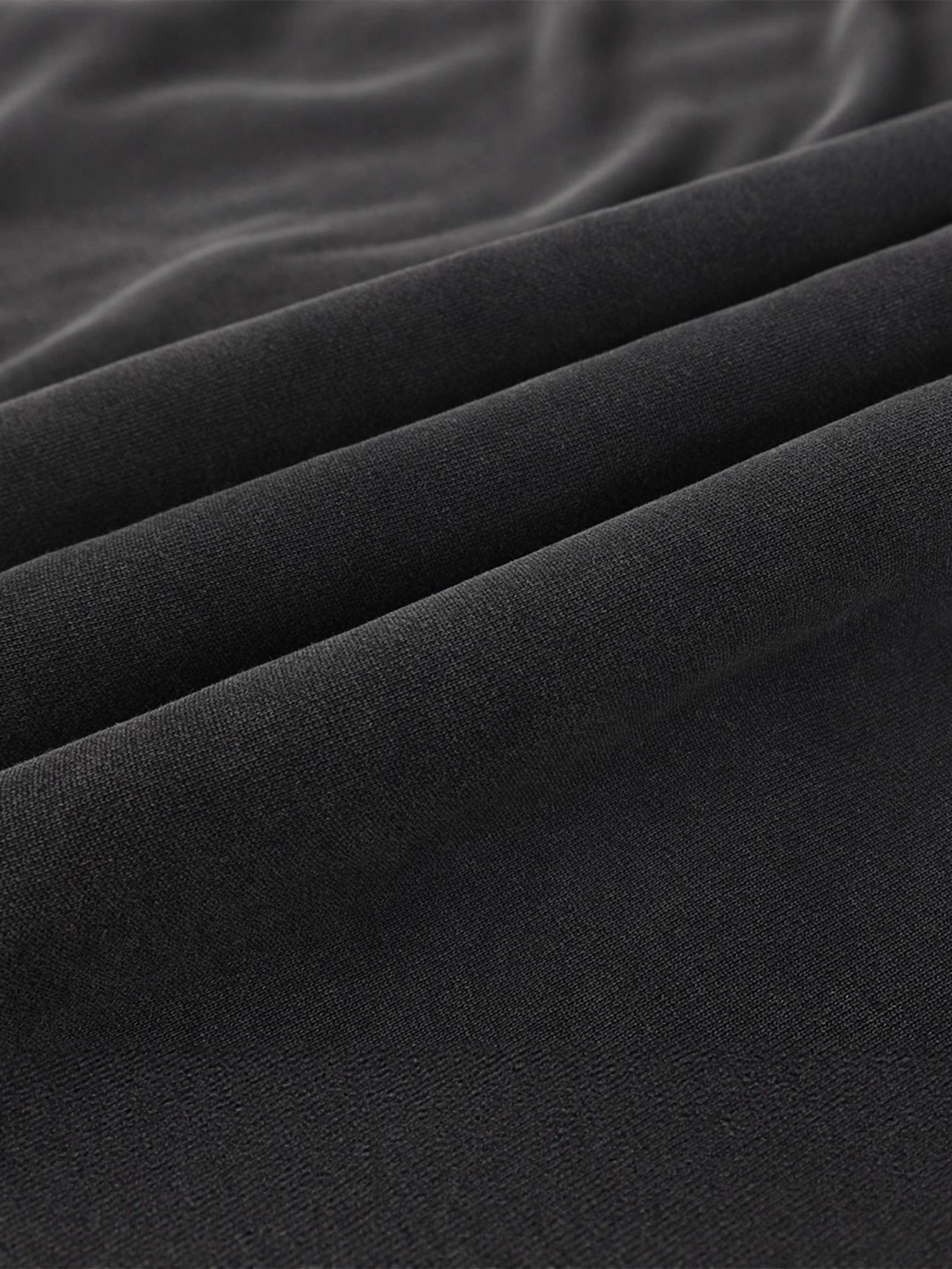 Black Wave Seam Hoodie