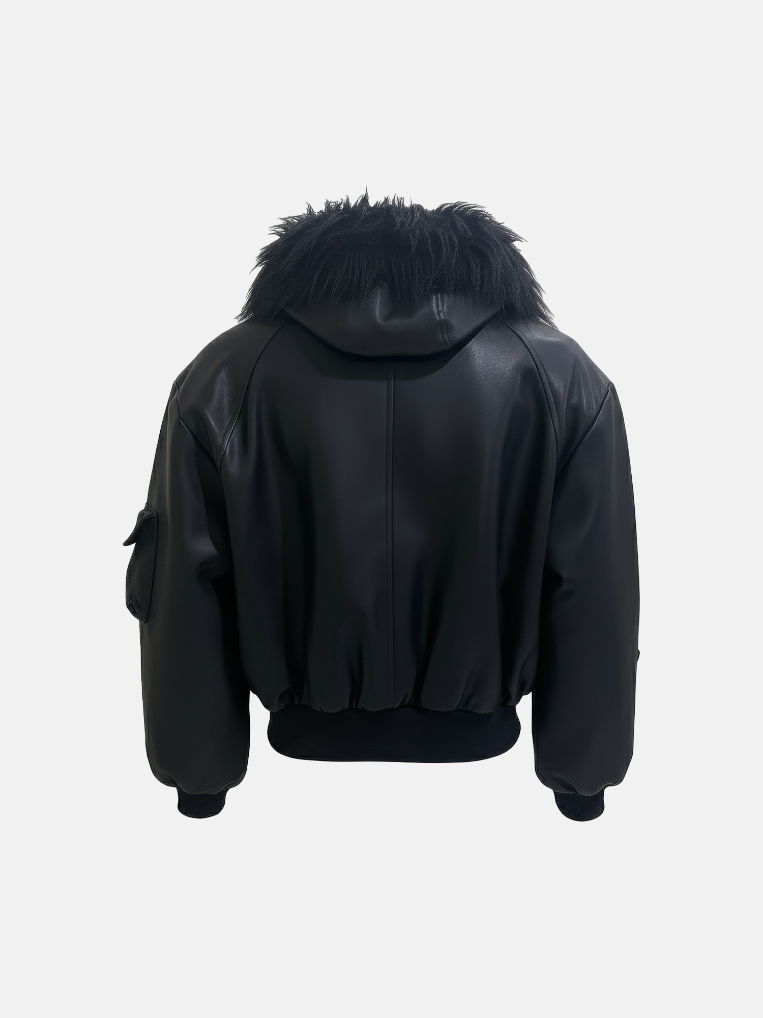 Black Fur Collar Jacket