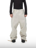 Beige Utility-Hose mit Kordelzug