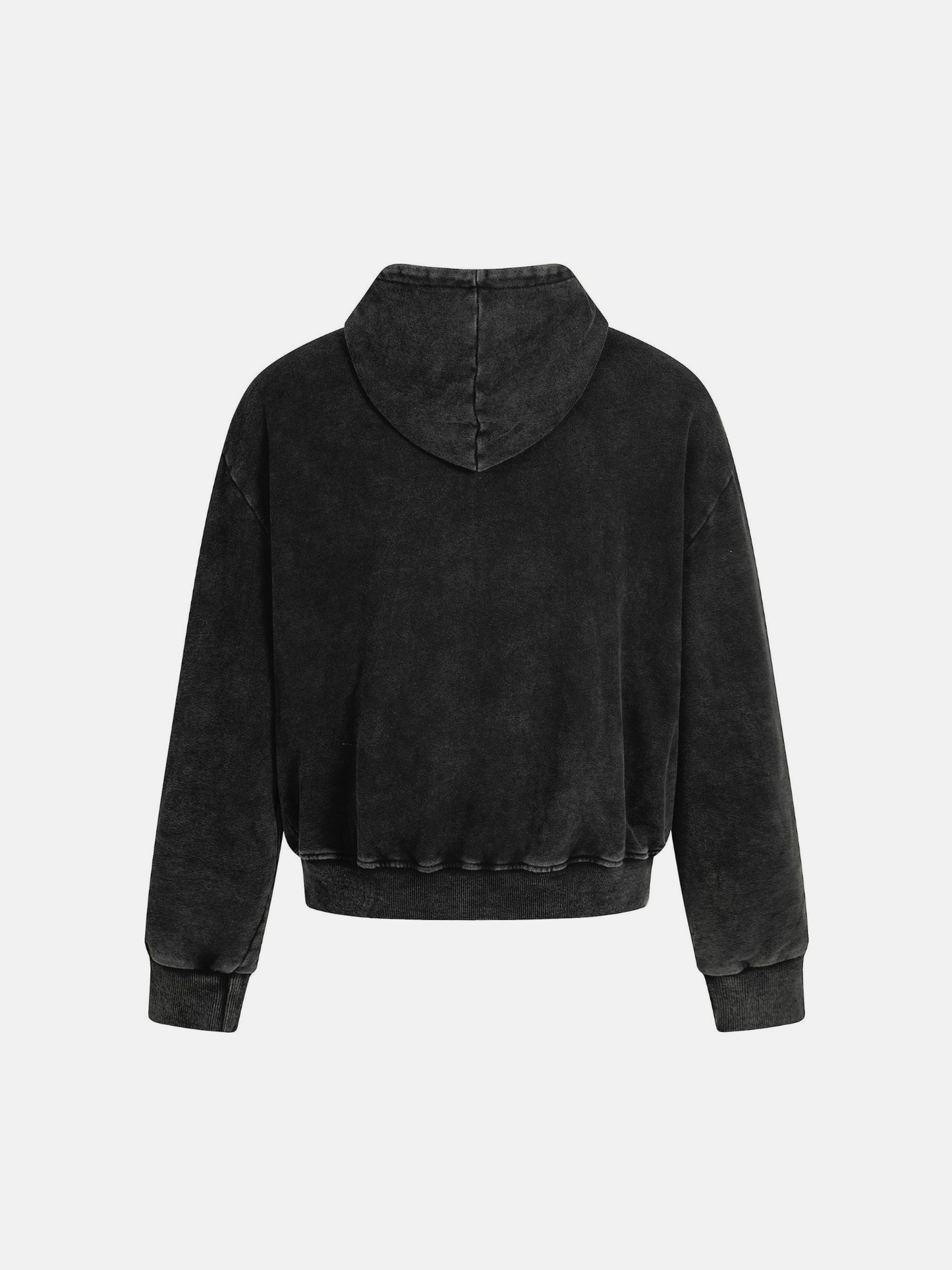 Schwarzer asymmetrischer Hoodie