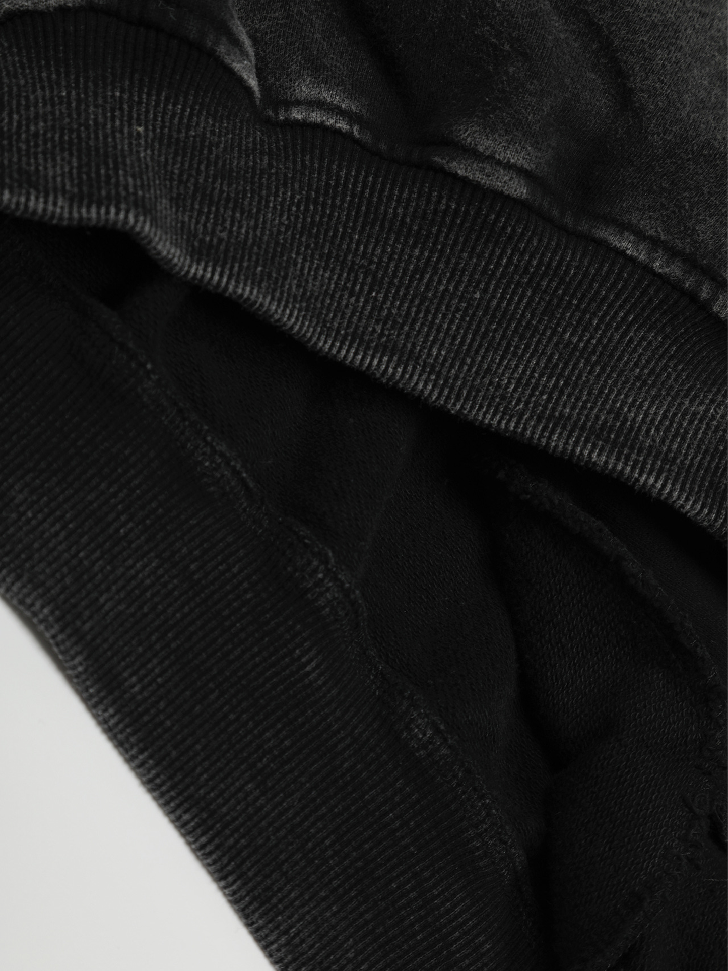 Schwarzer asymmetrischer Hoodie