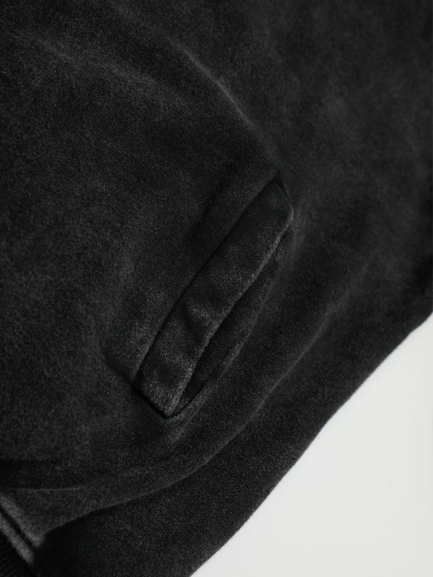 Schwarzer asymmetrischer Hoodie