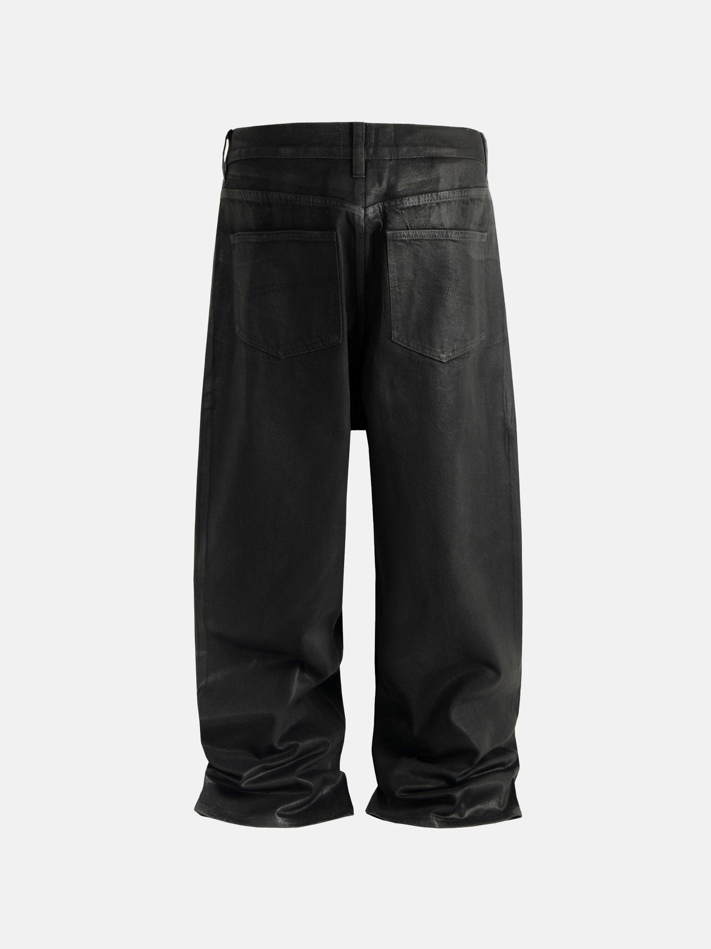 Schwarze Baggy-Jeans