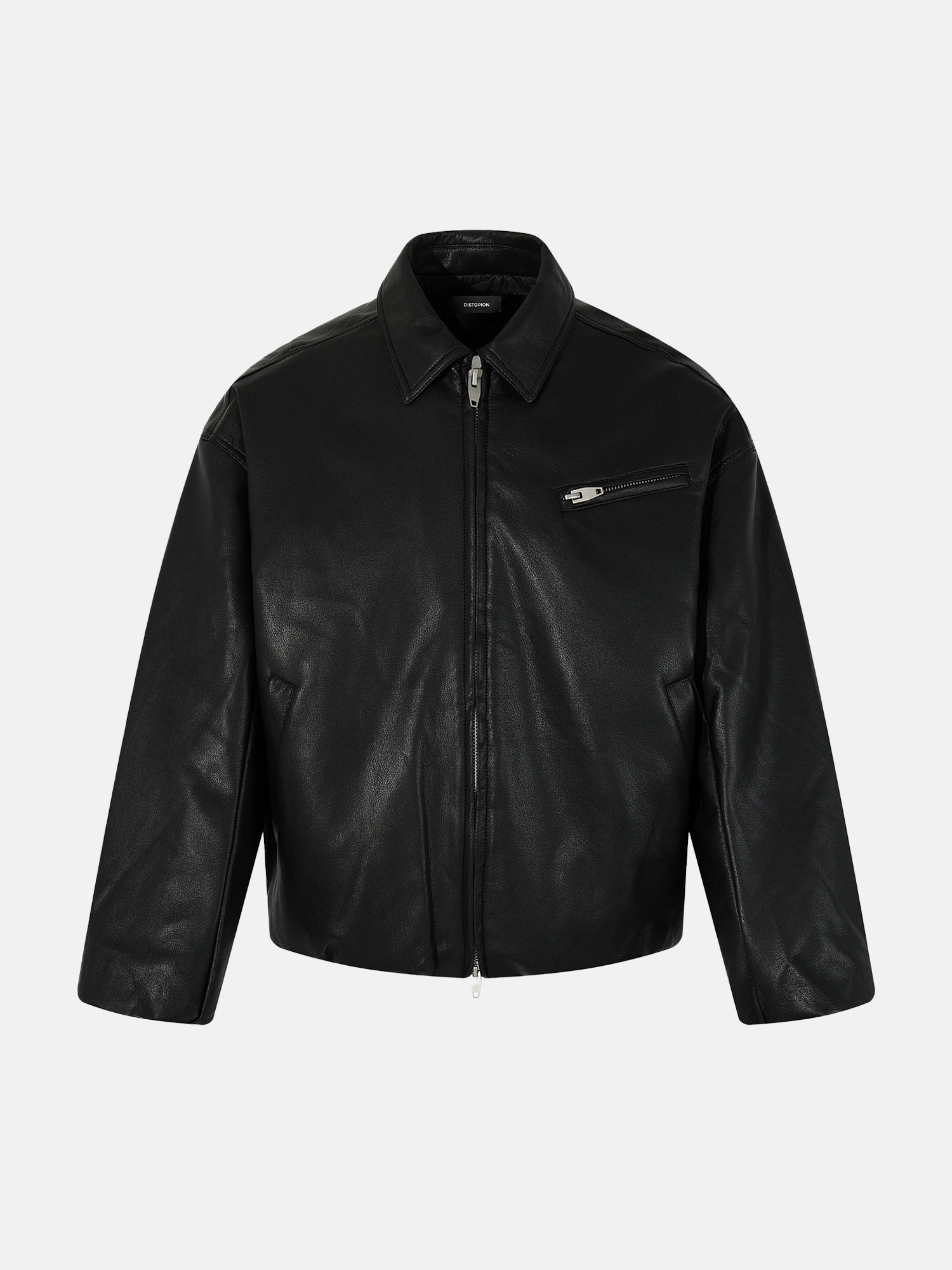 Collared Leather Jacket