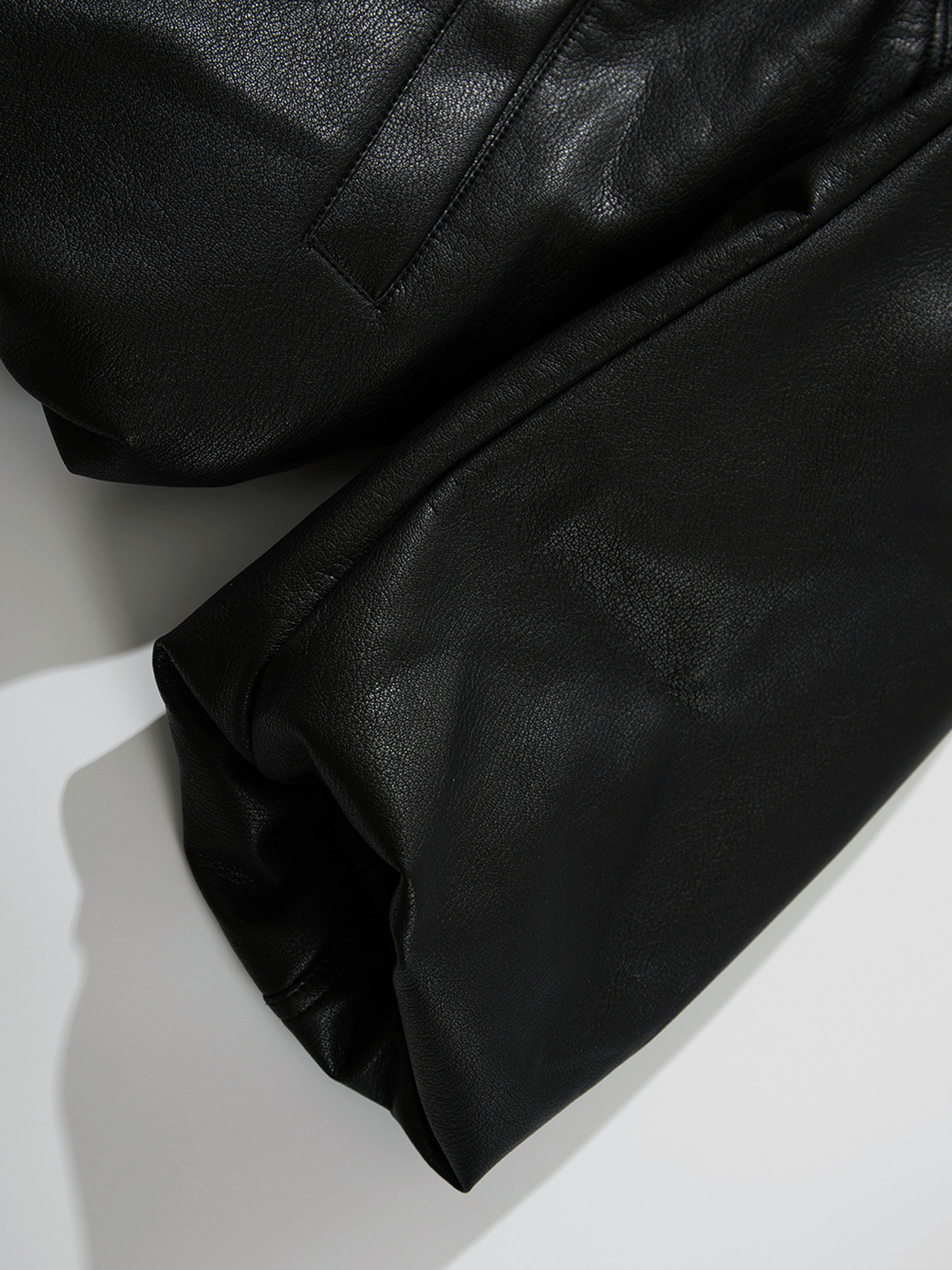 Collared Leather Jacket