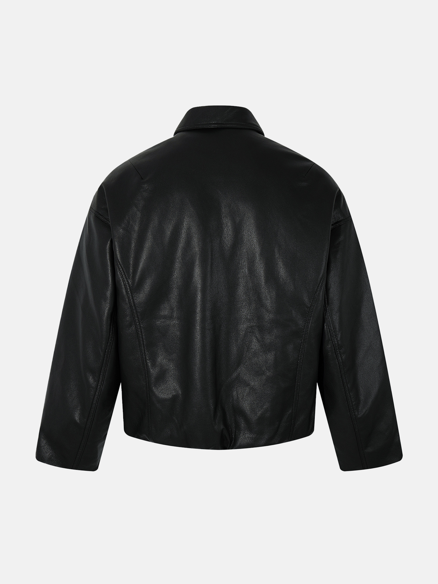 Collared Leather Jacket