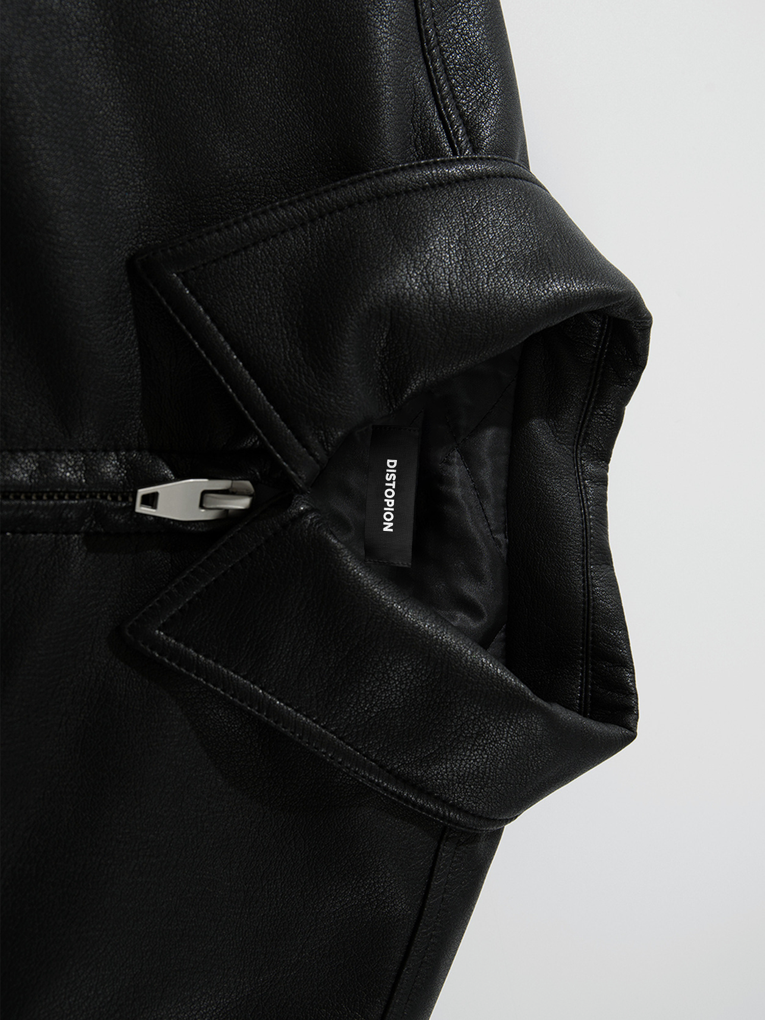 Collared Leather Jacket