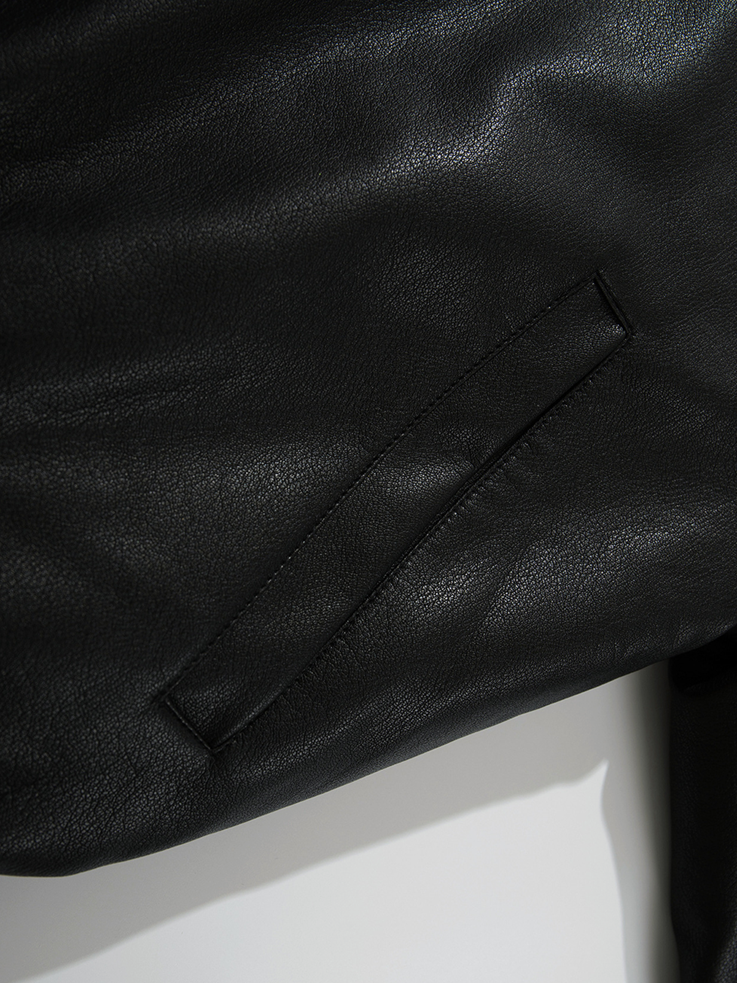 Collared Leather Jacket