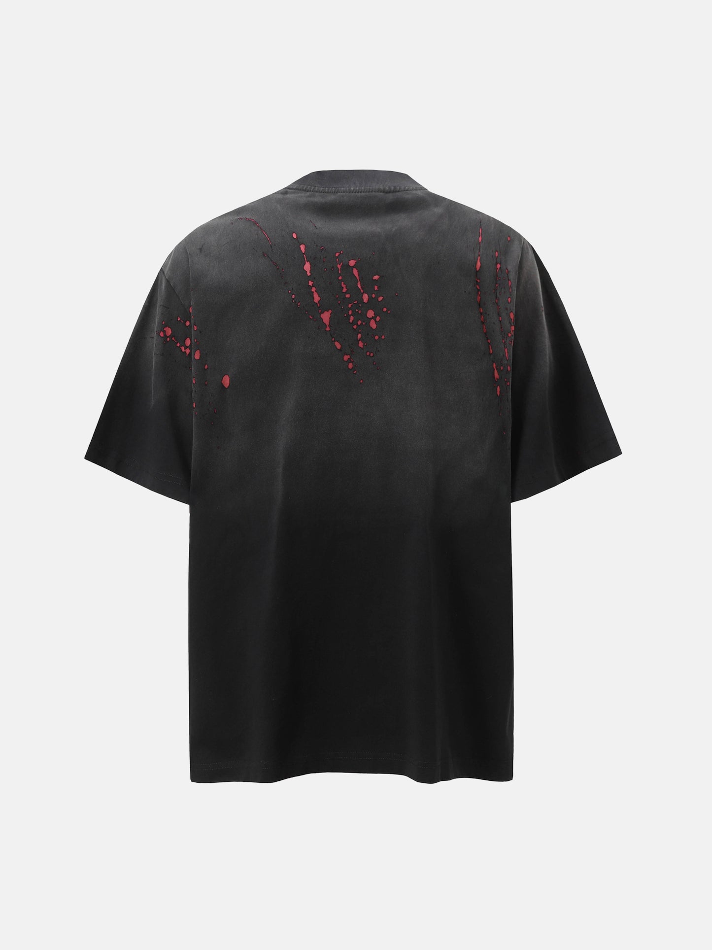 Purpurrotes Splatter-T-Shirt