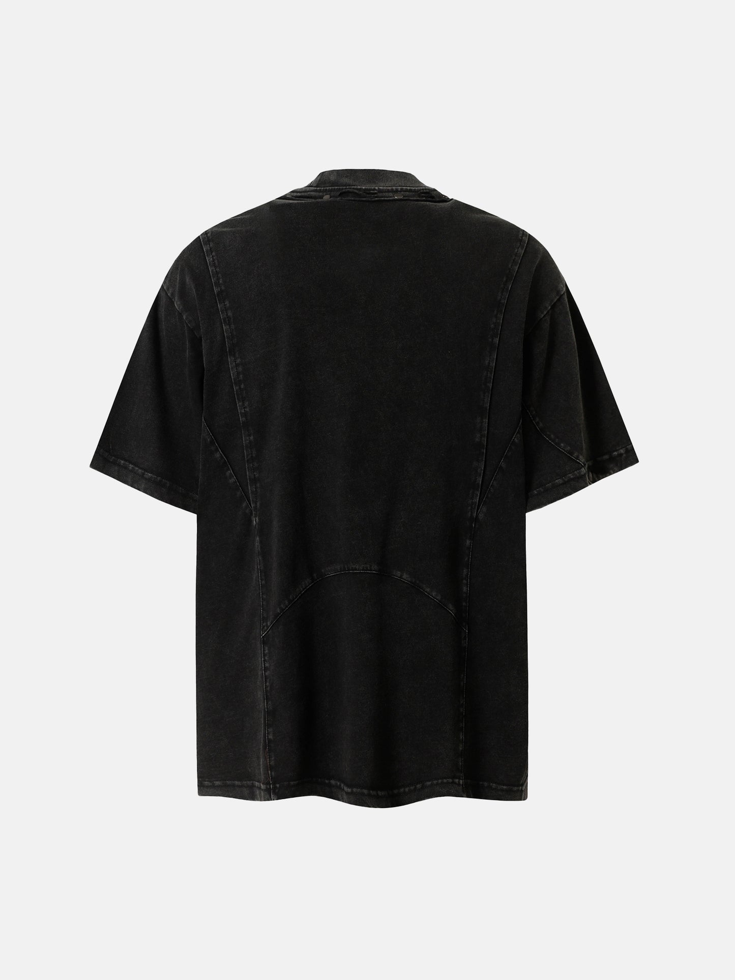 T-Shirt mit Cut-Out-Kragen