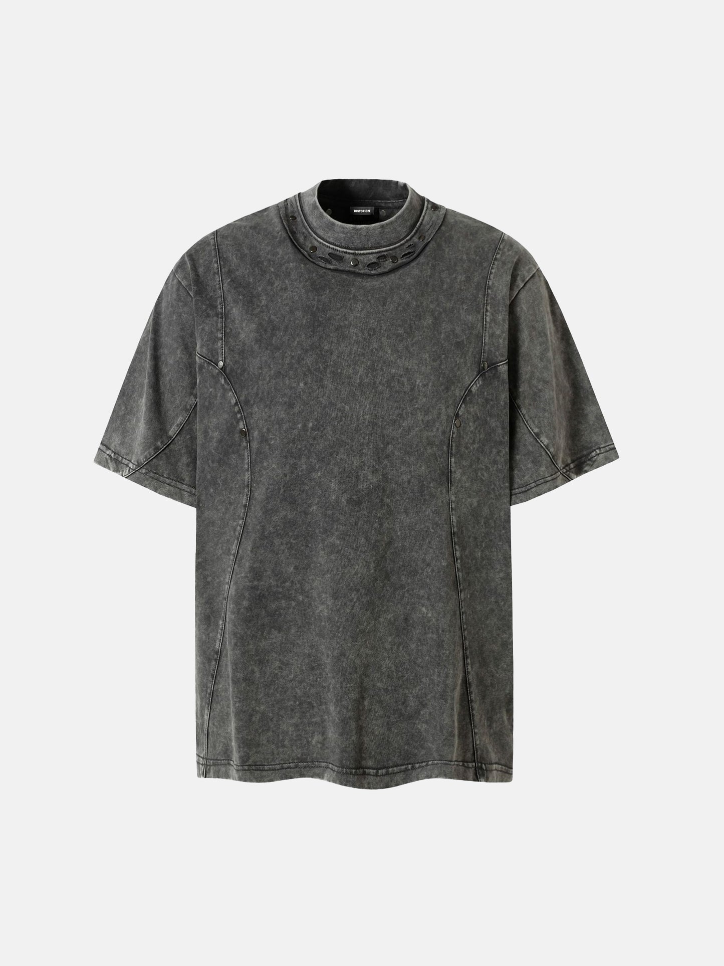 T-Shirt mit Cut-Out-Kragen