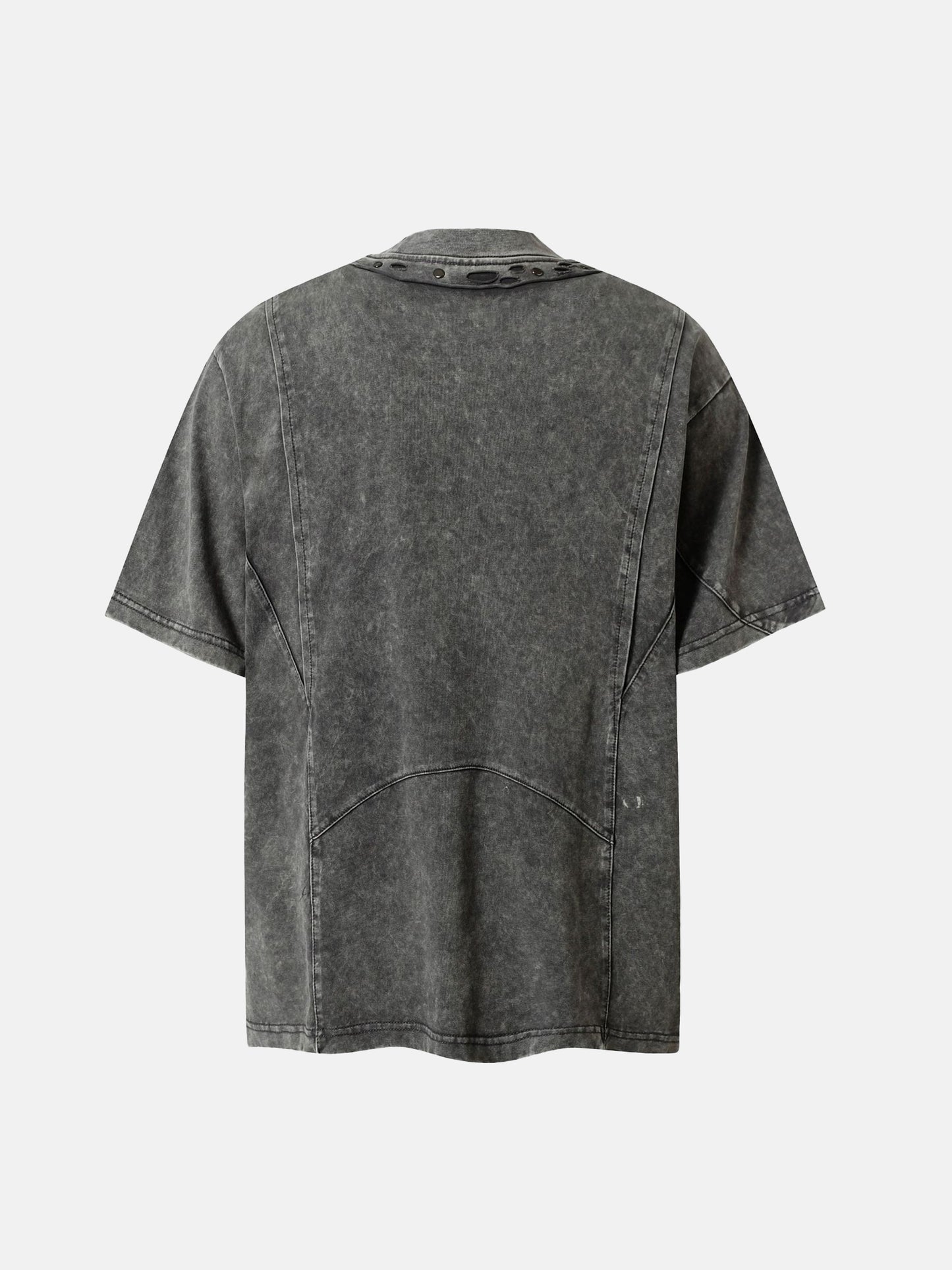 T-Shirt mit Cut-Out-Kragen