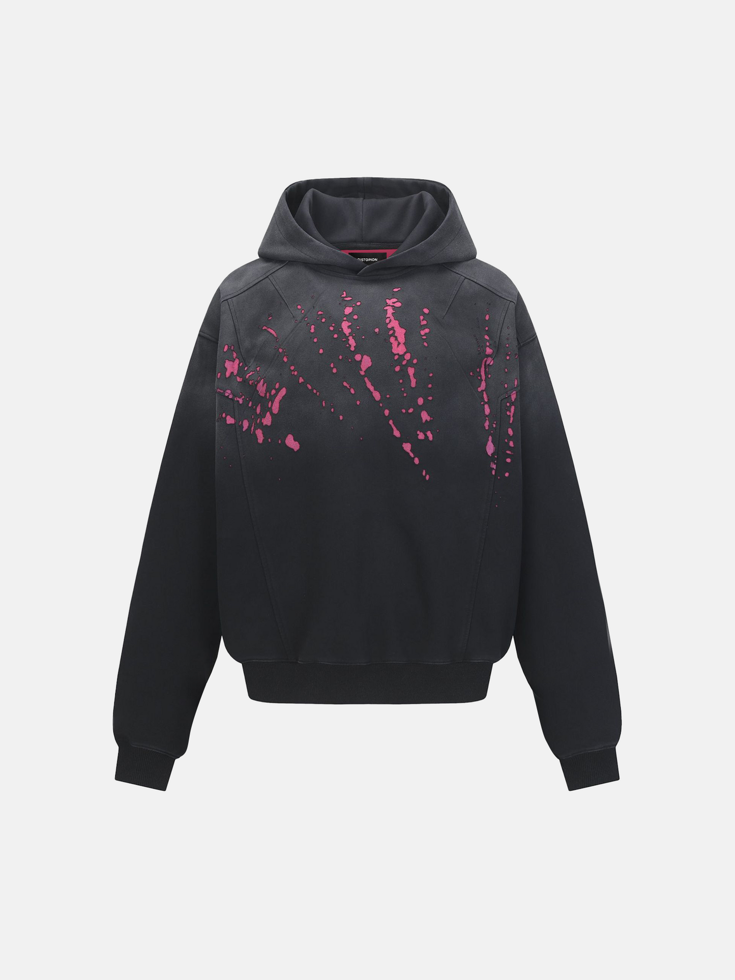 Kapuzenpullover mit dunklem Spritzermuster