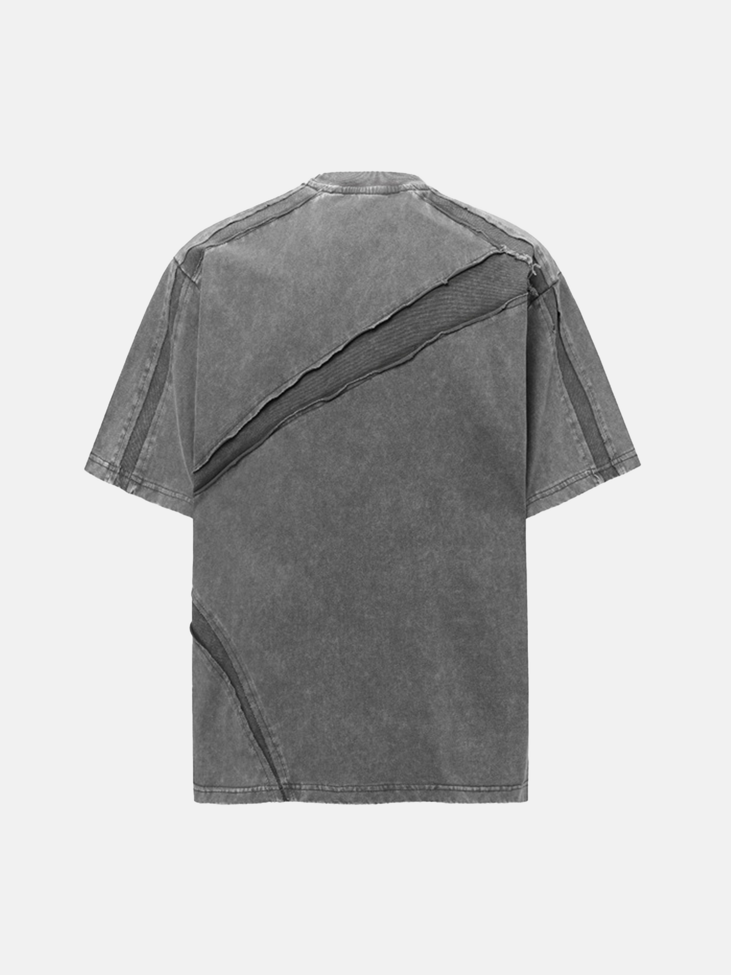 Asymmetrisches Fade-T-Shirt