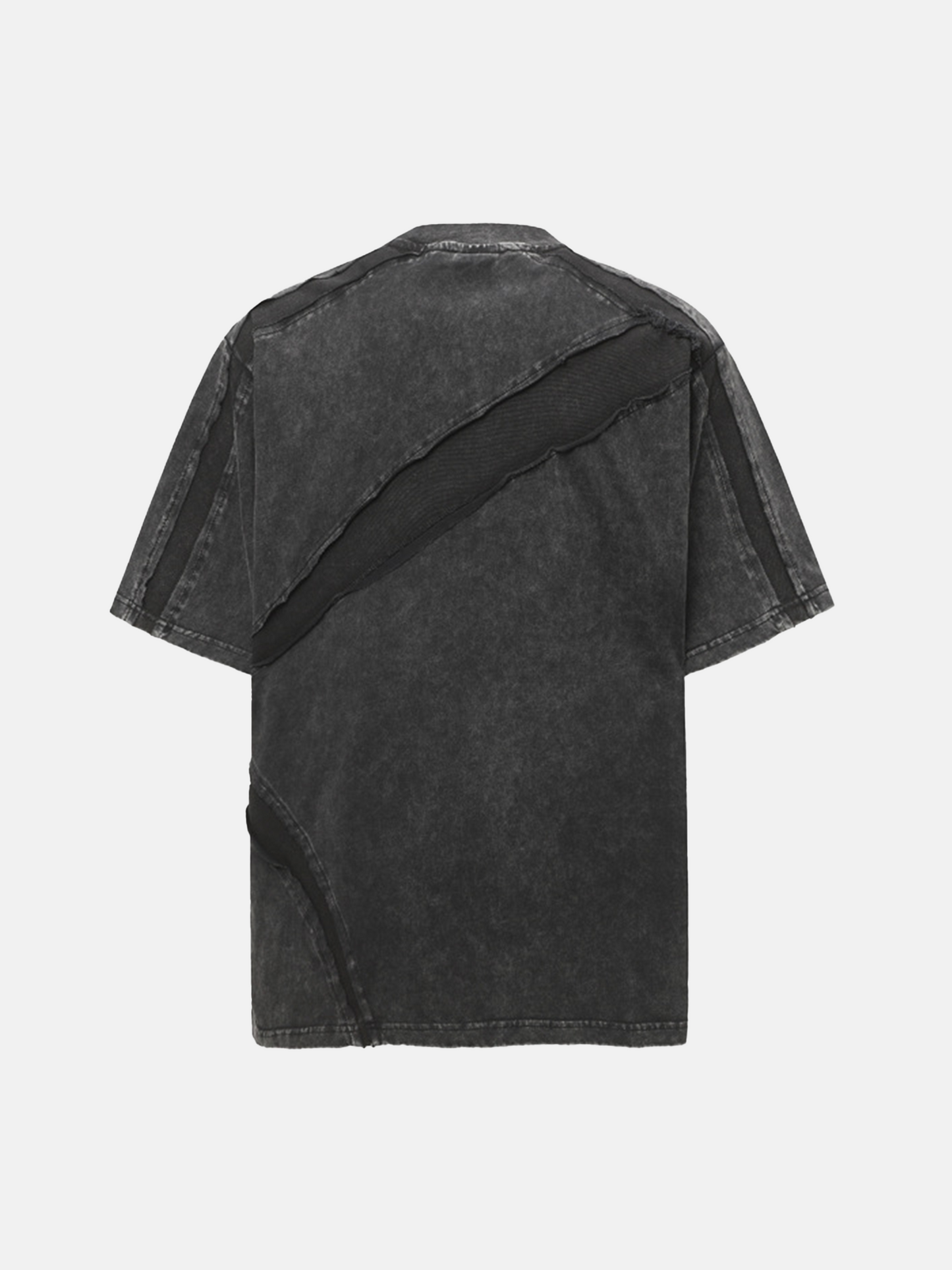Asymmetrisches Fade-T-Shirt
