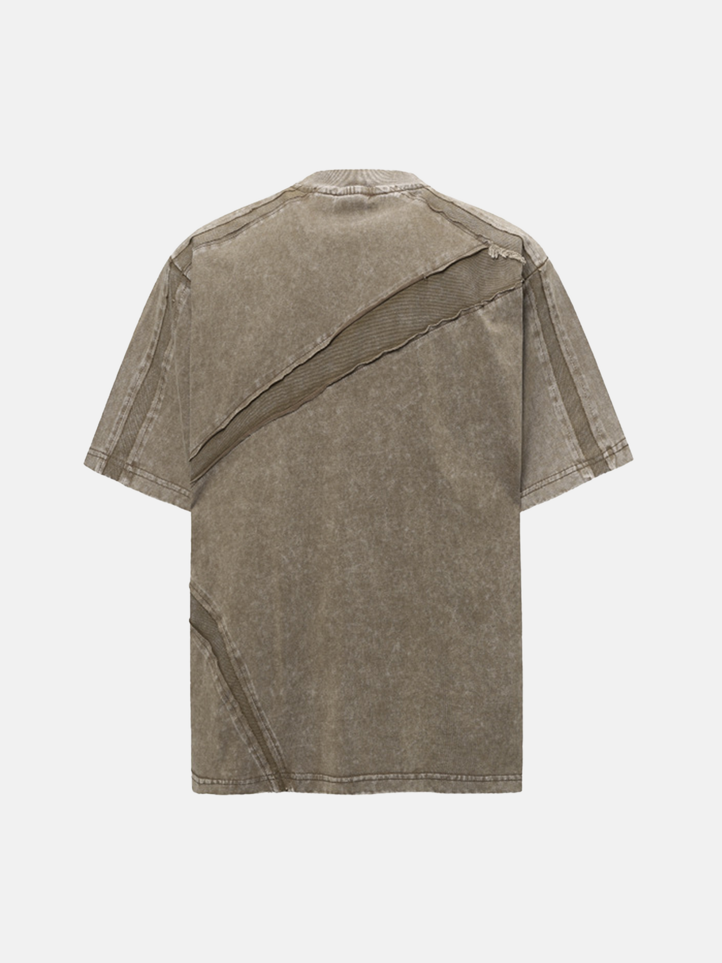 Asymmetrisches Fade-T-Shirt