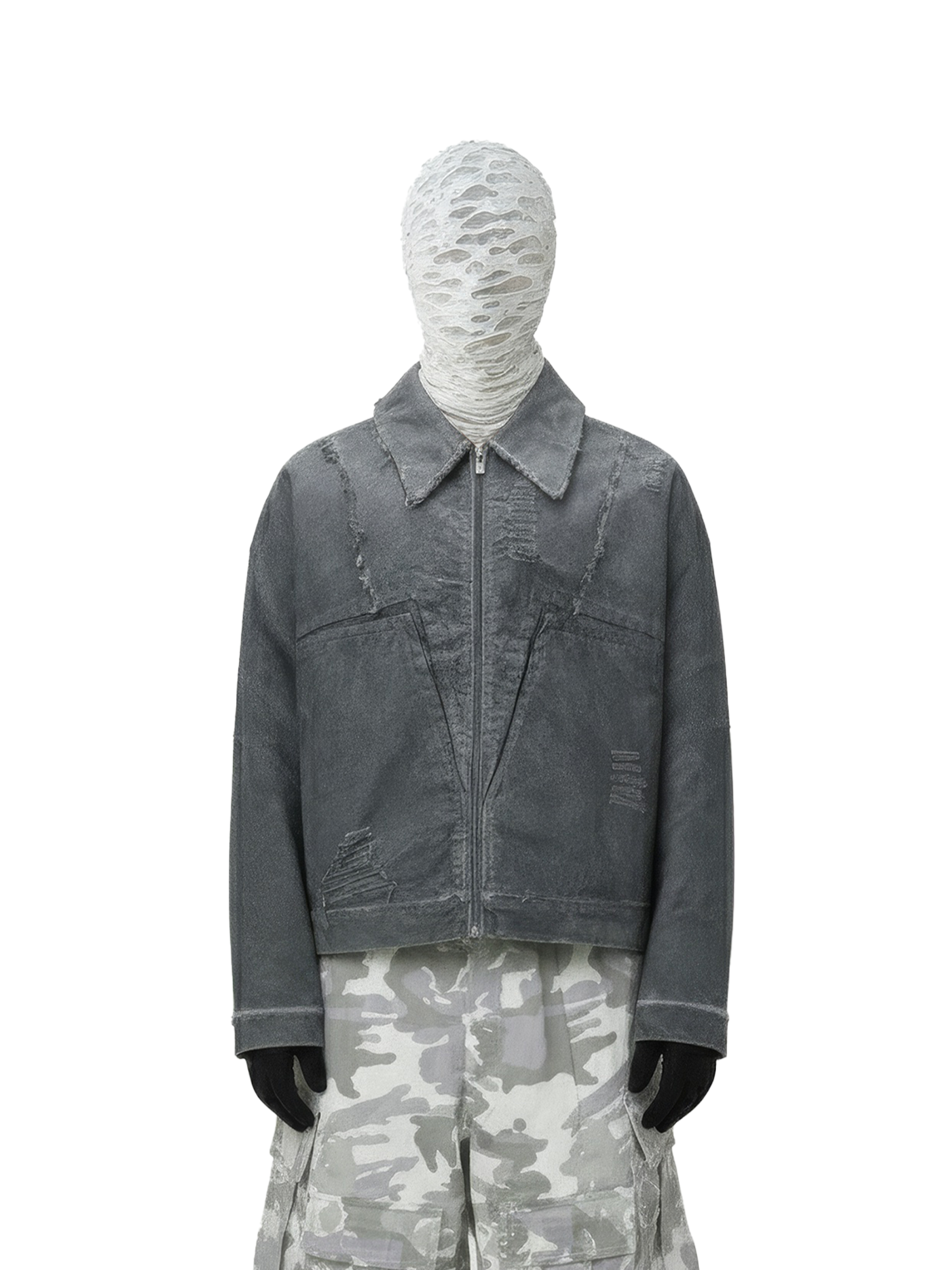 Distressed Denim Jacket