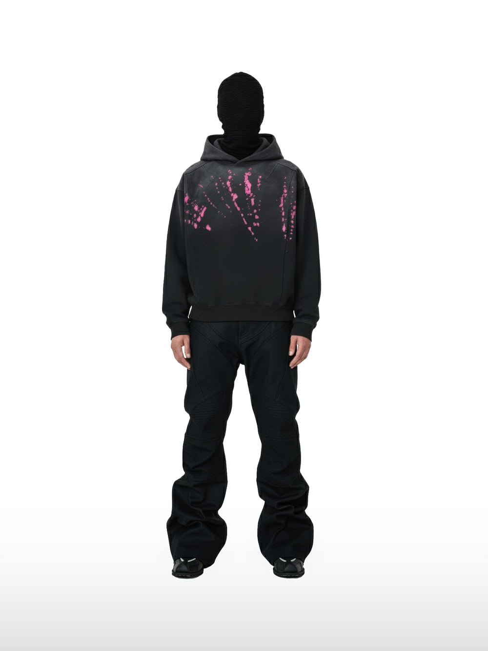 Kapuzenpullover mit dunklem Spritzermuster