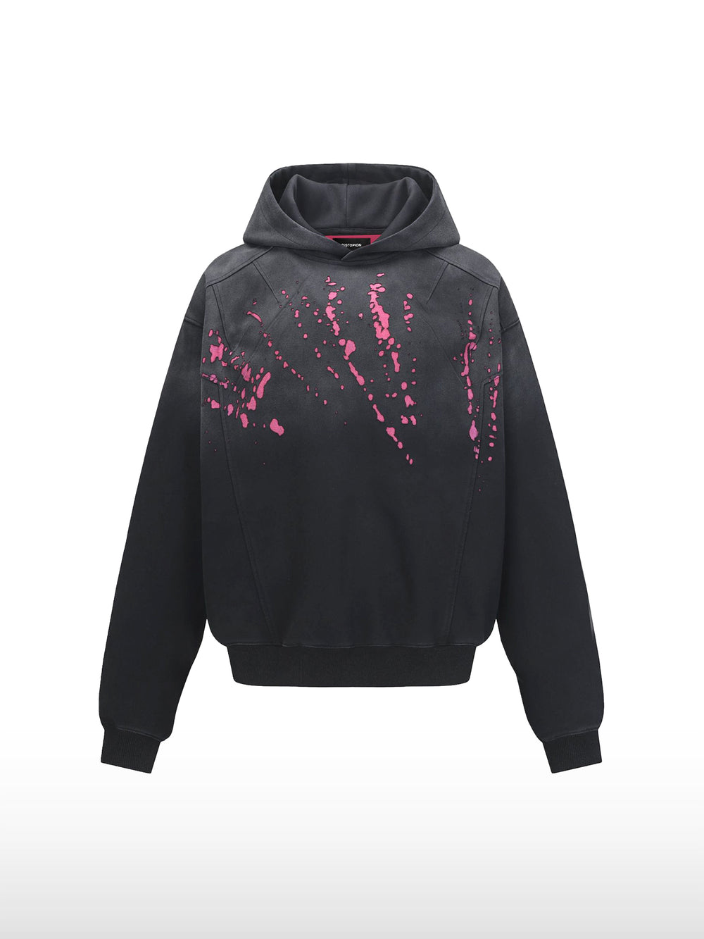 Kapuzenpullover mit dunklem Spritzermuster