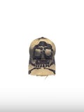 Gebogene Totenkopfkappe