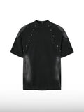Besetztes kastiges T-Shirt