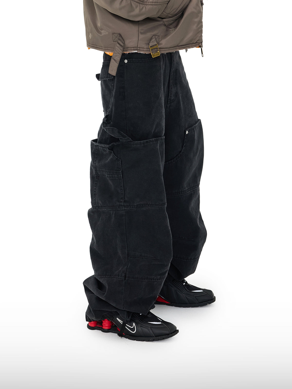 Cargo-Jeans mit doppelten Taschen