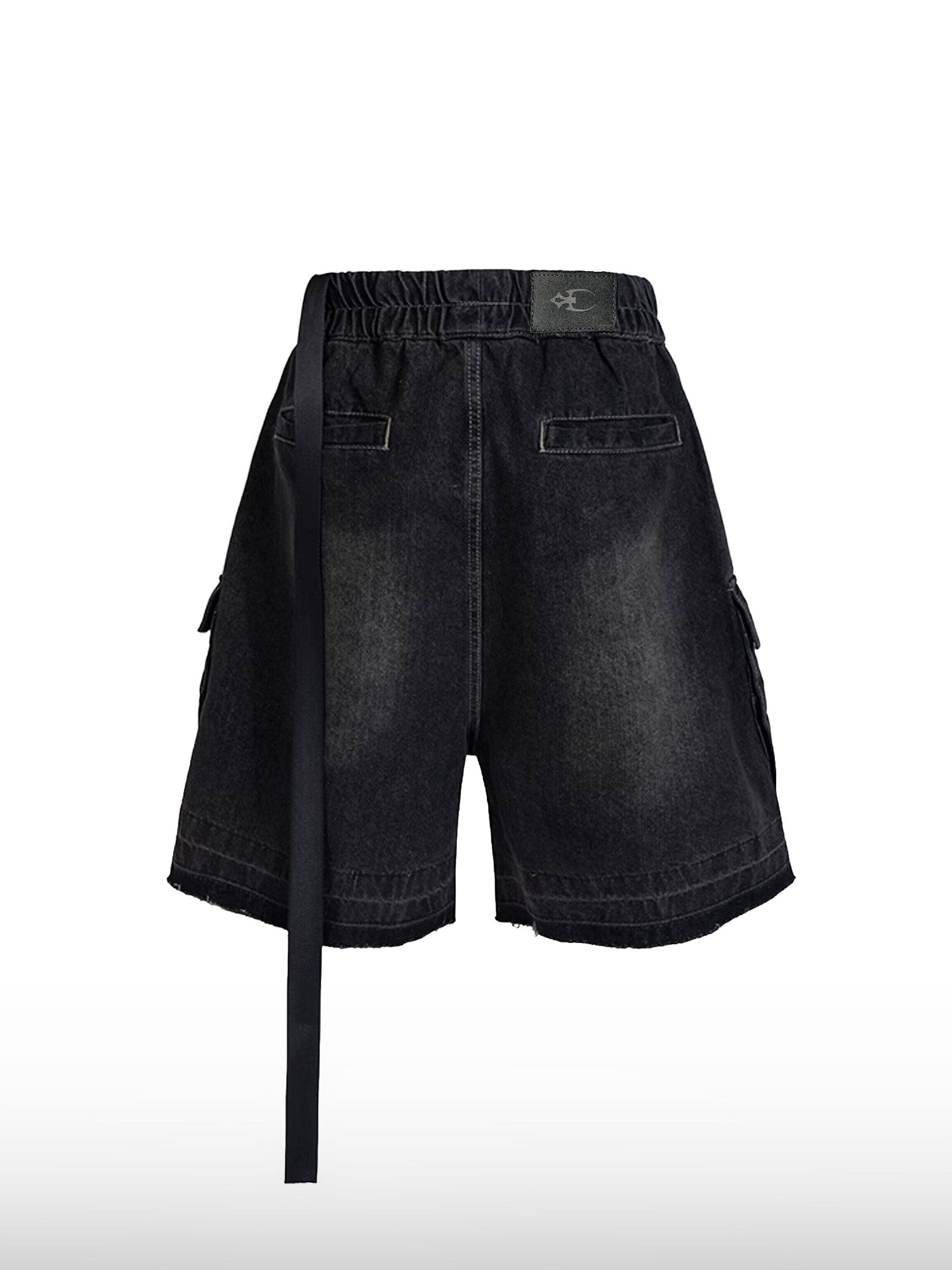 Jeansshorts mit Kordelzug