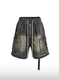 Spijkershort met trekkoord