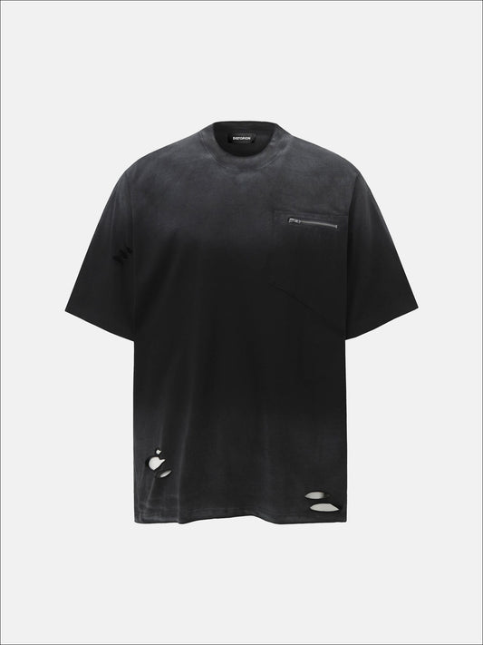 T-Shirt mit dystopischem Detail
