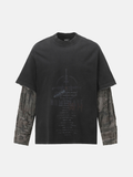 Dystopisches Grafik-T-Shirt
