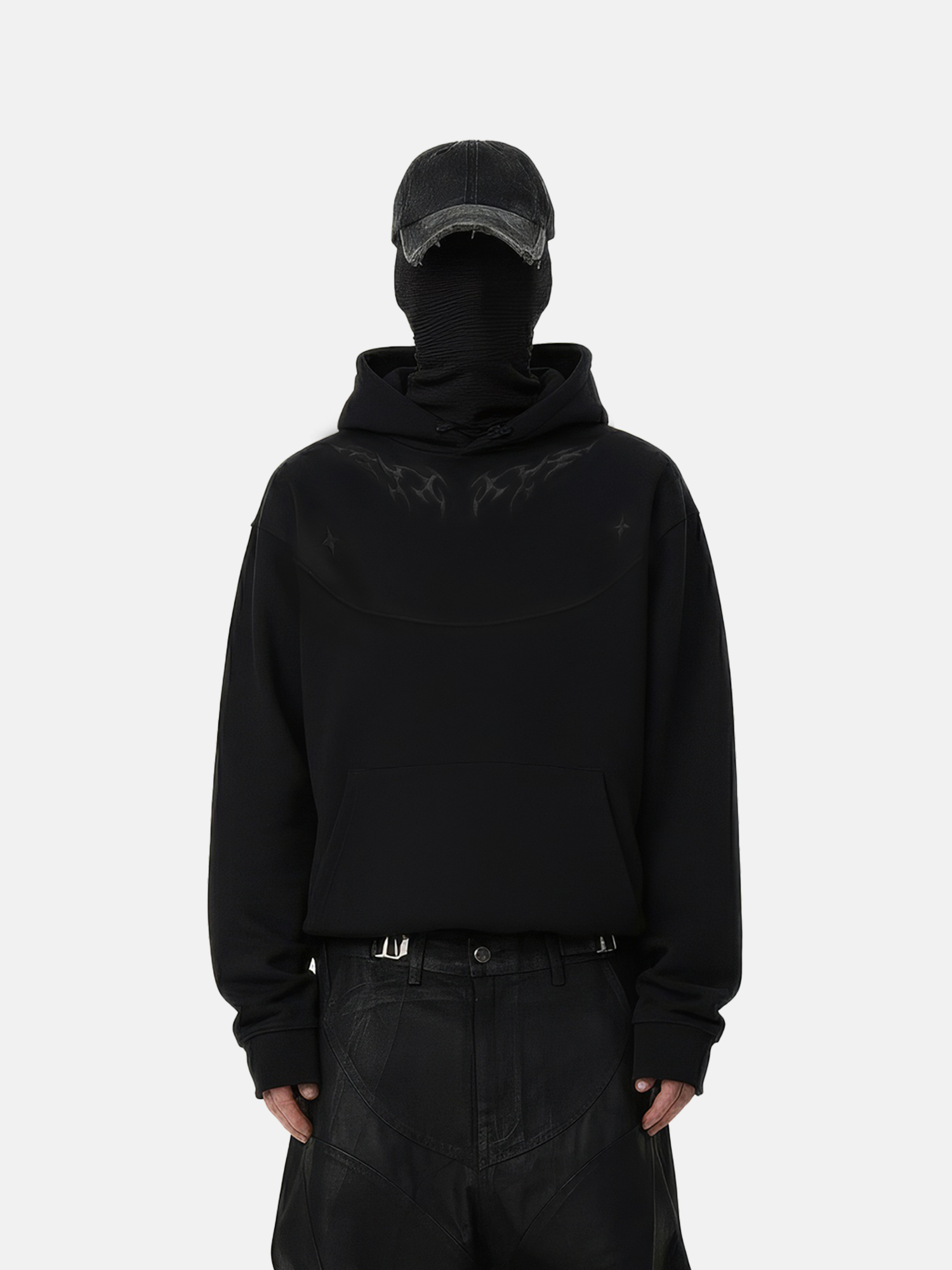 Flame Embroidered Hoodie