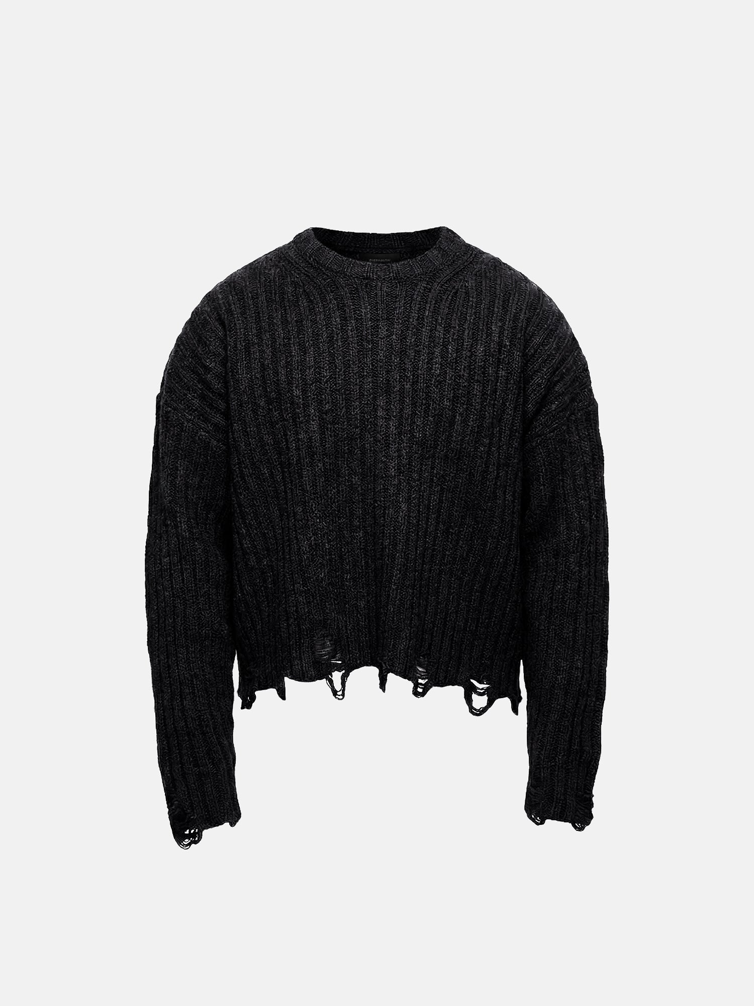 Frayed Edge Crop Sweater