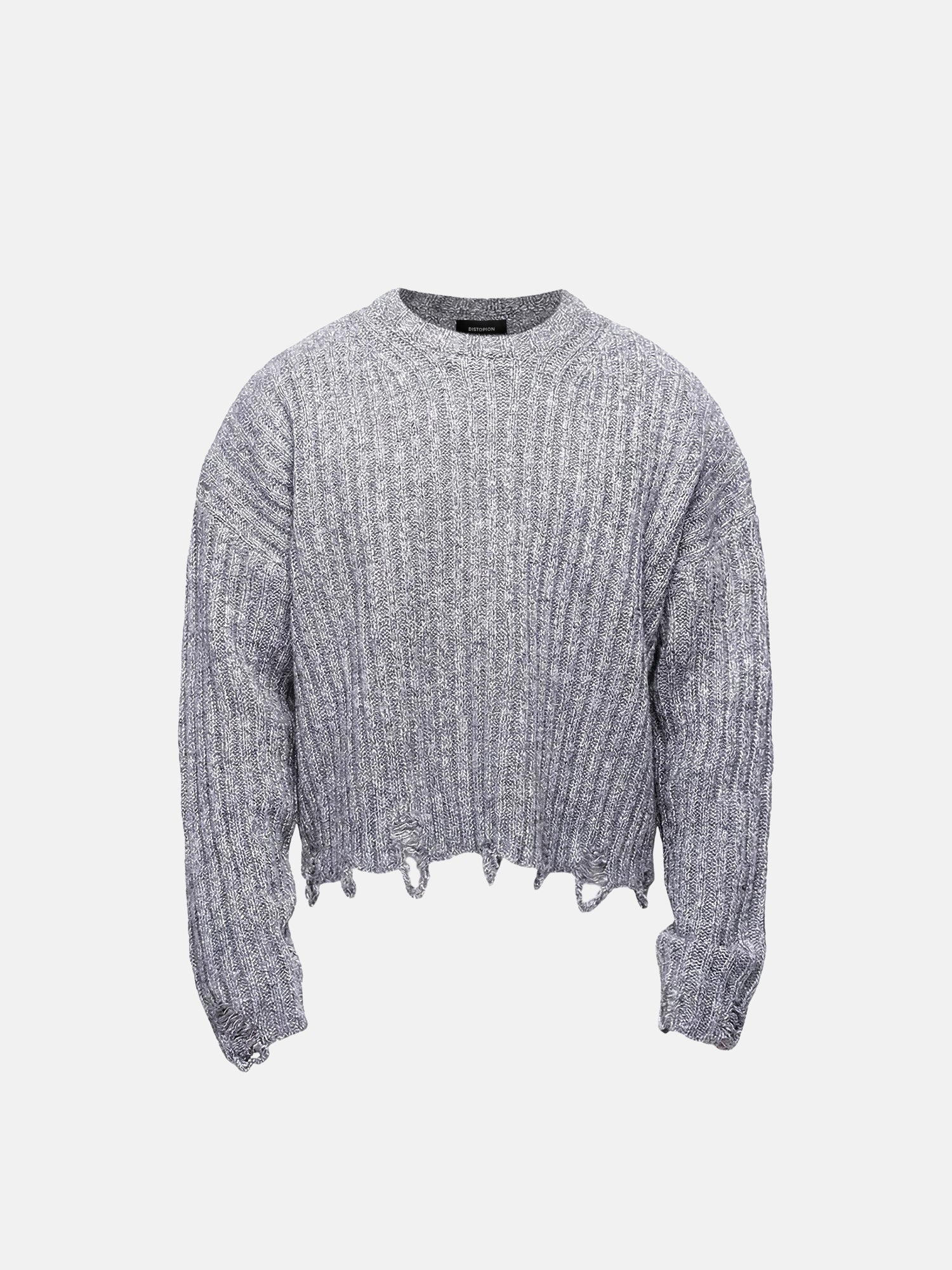 Frayed Edge Crop Sweater