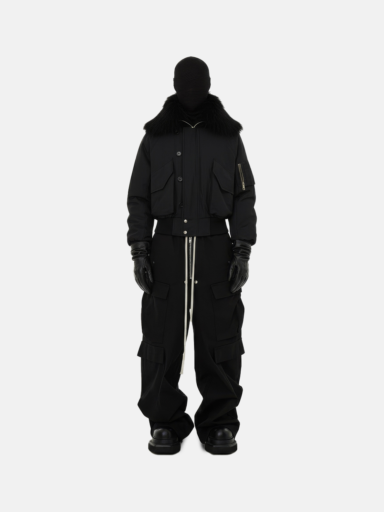 Urbane Jacke mit Pelzbesatz