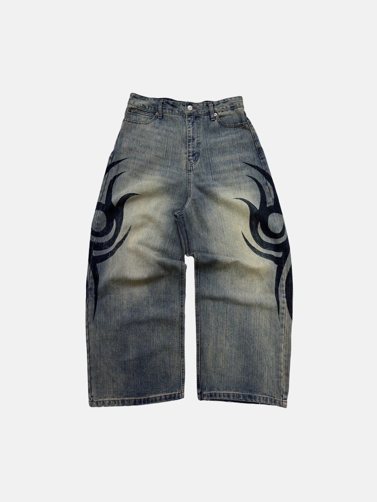 Faded Tribal Jeans
