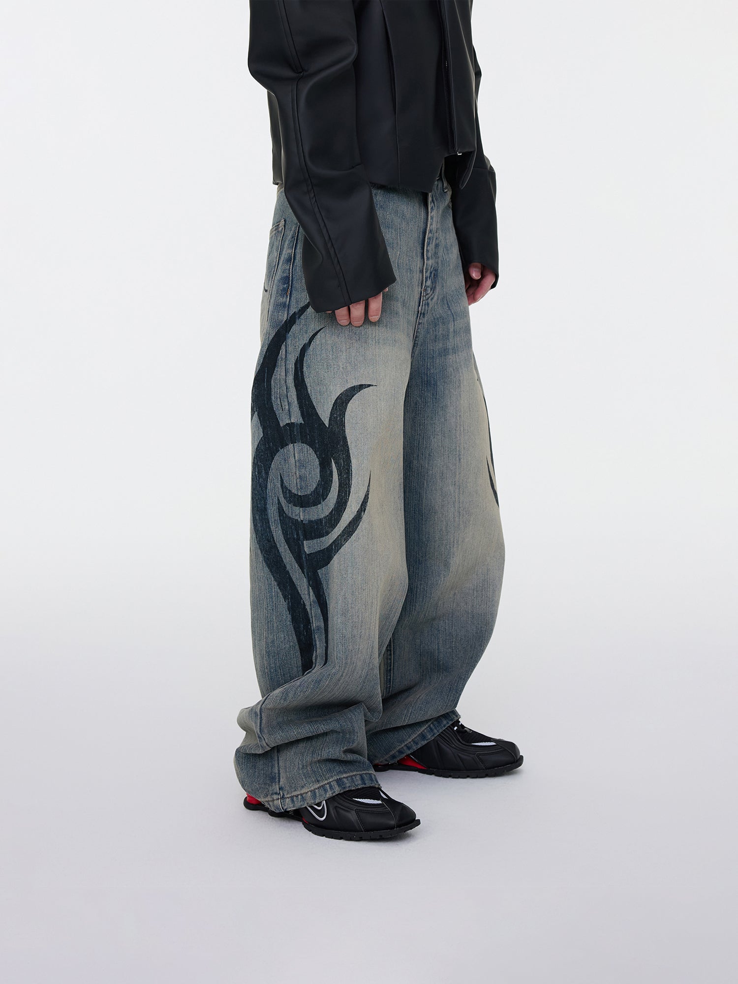 Faded Tribal Jeans