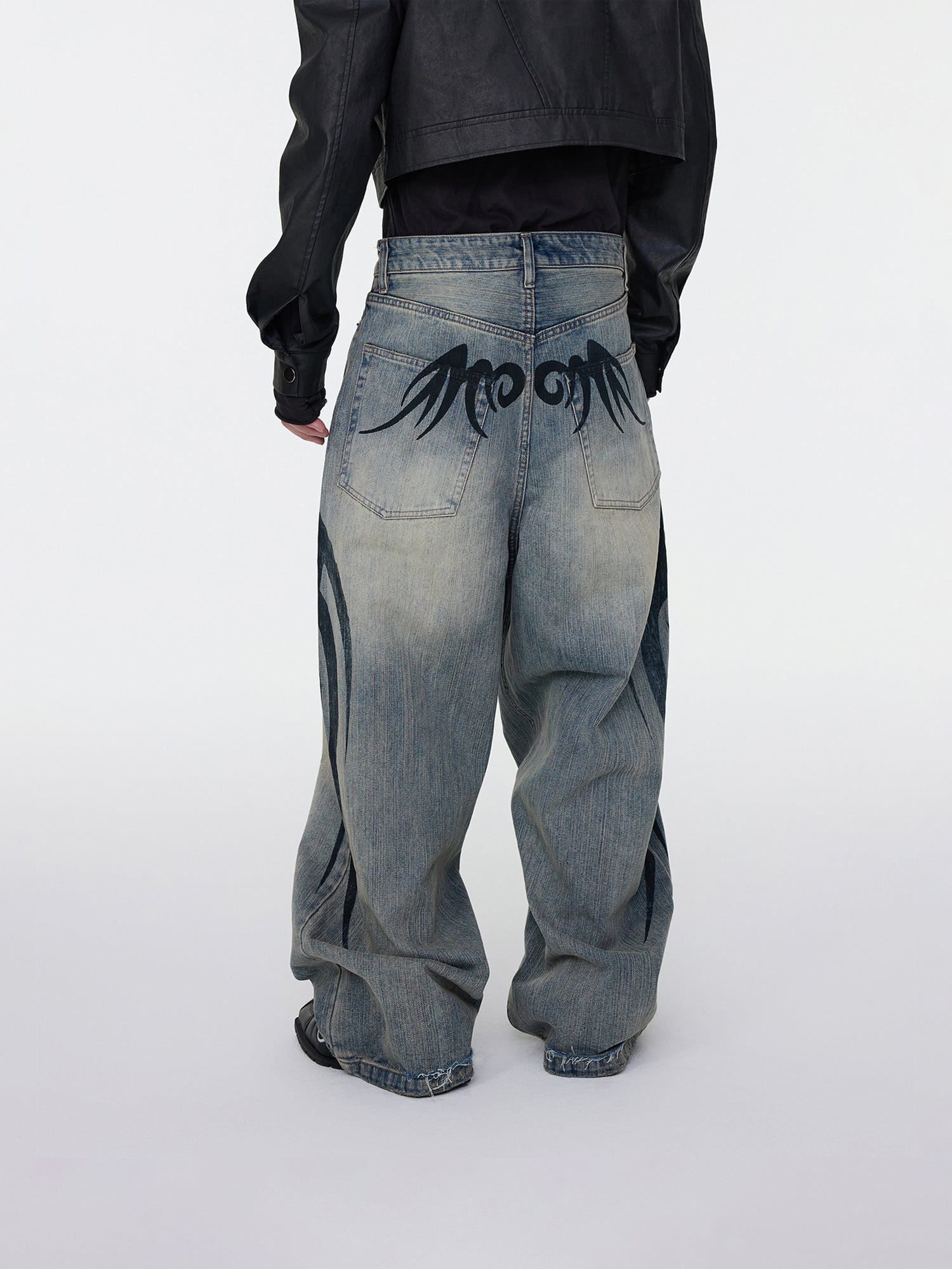 Faded Tribal Jeans