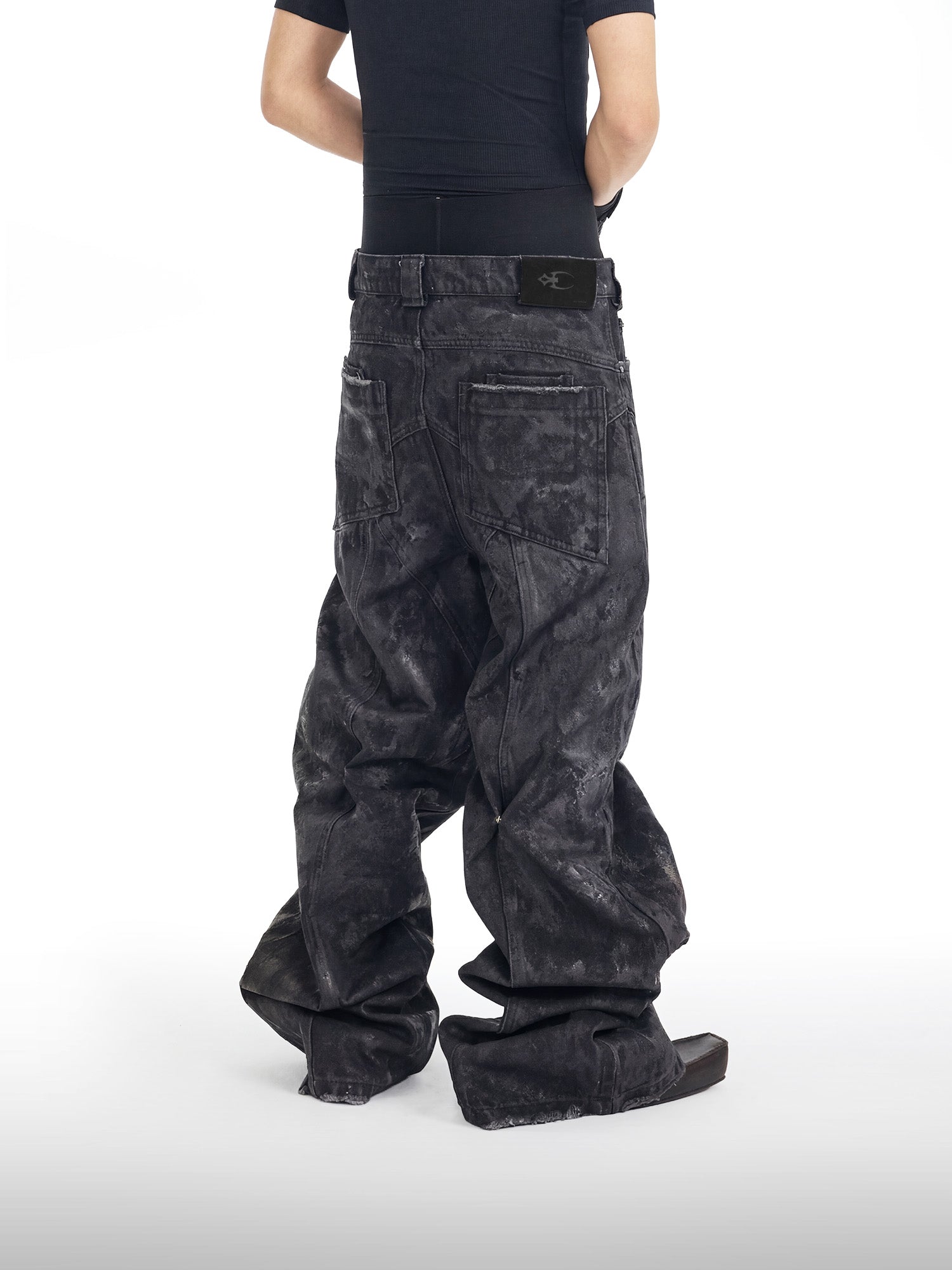 Waxed Reconstructed Jeans