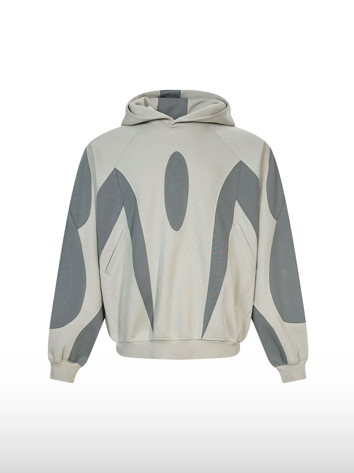 Futuristische hoodie met panelen