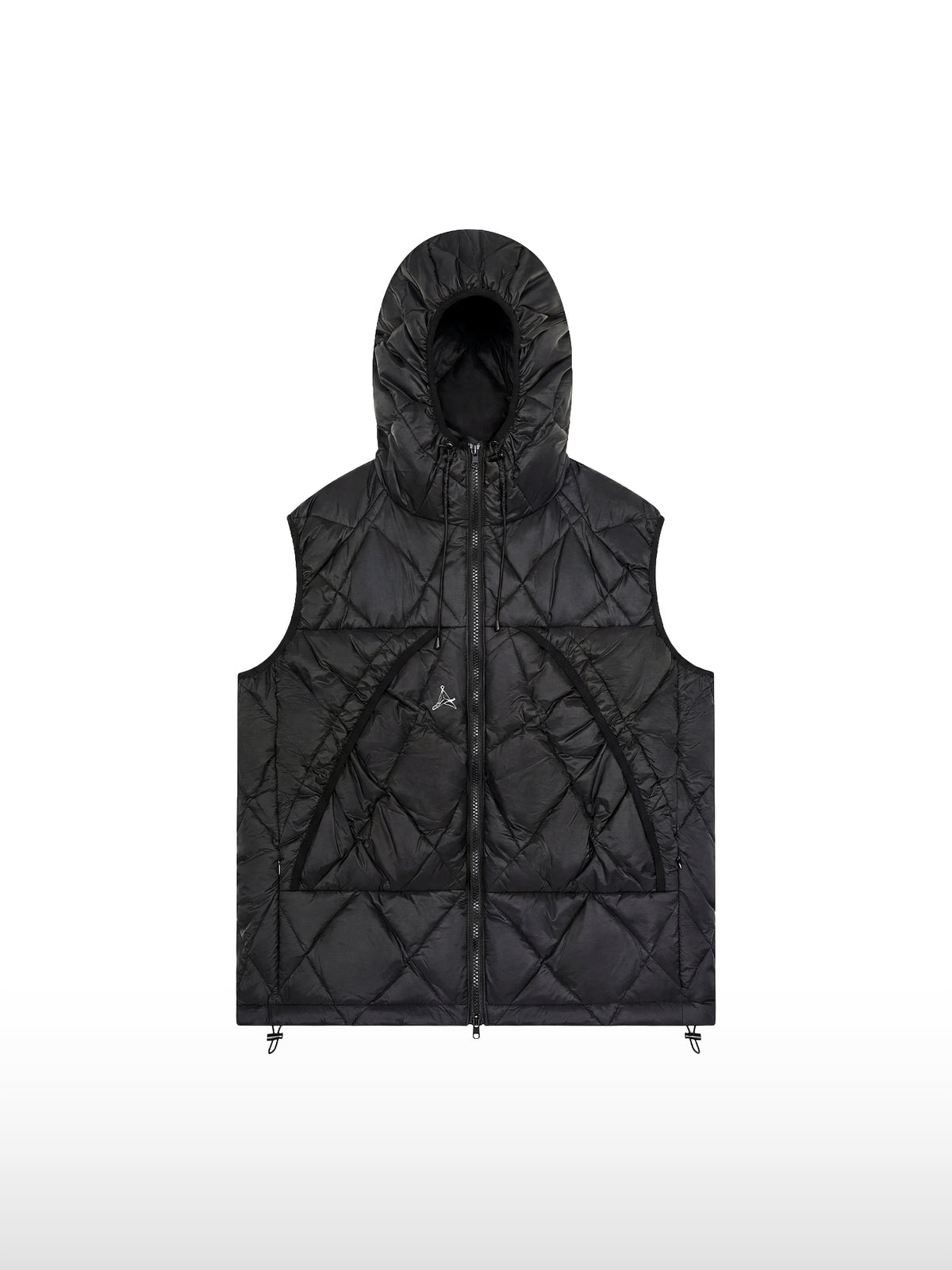 Glacier Diamond gewatteerd vest met capuchon