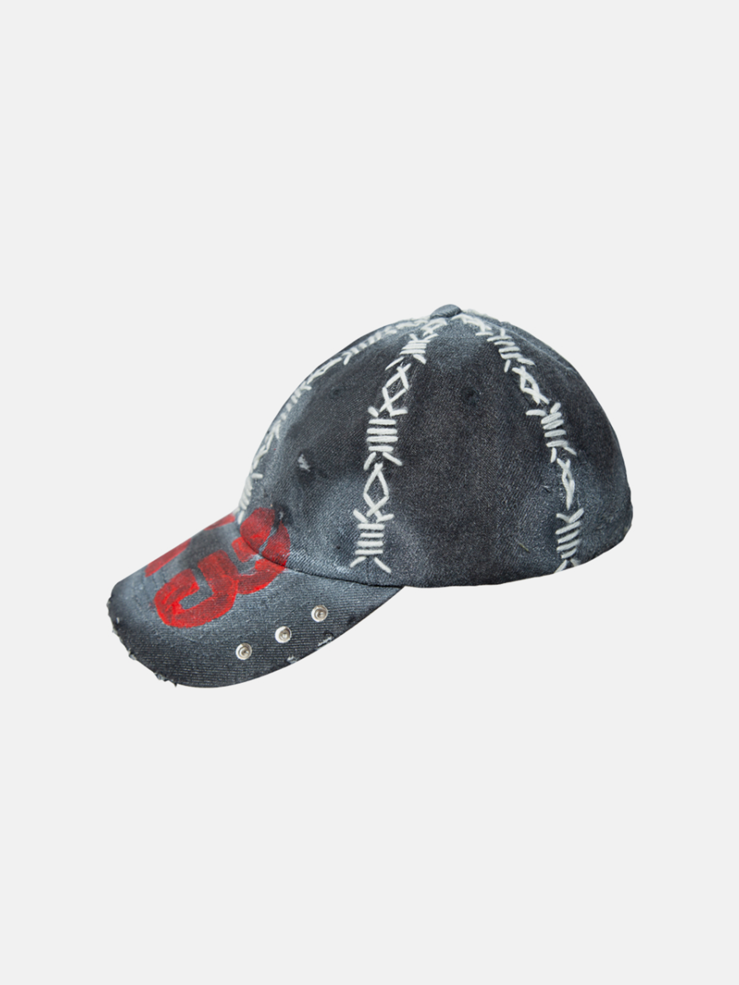 Grau Rot 23 Kappe