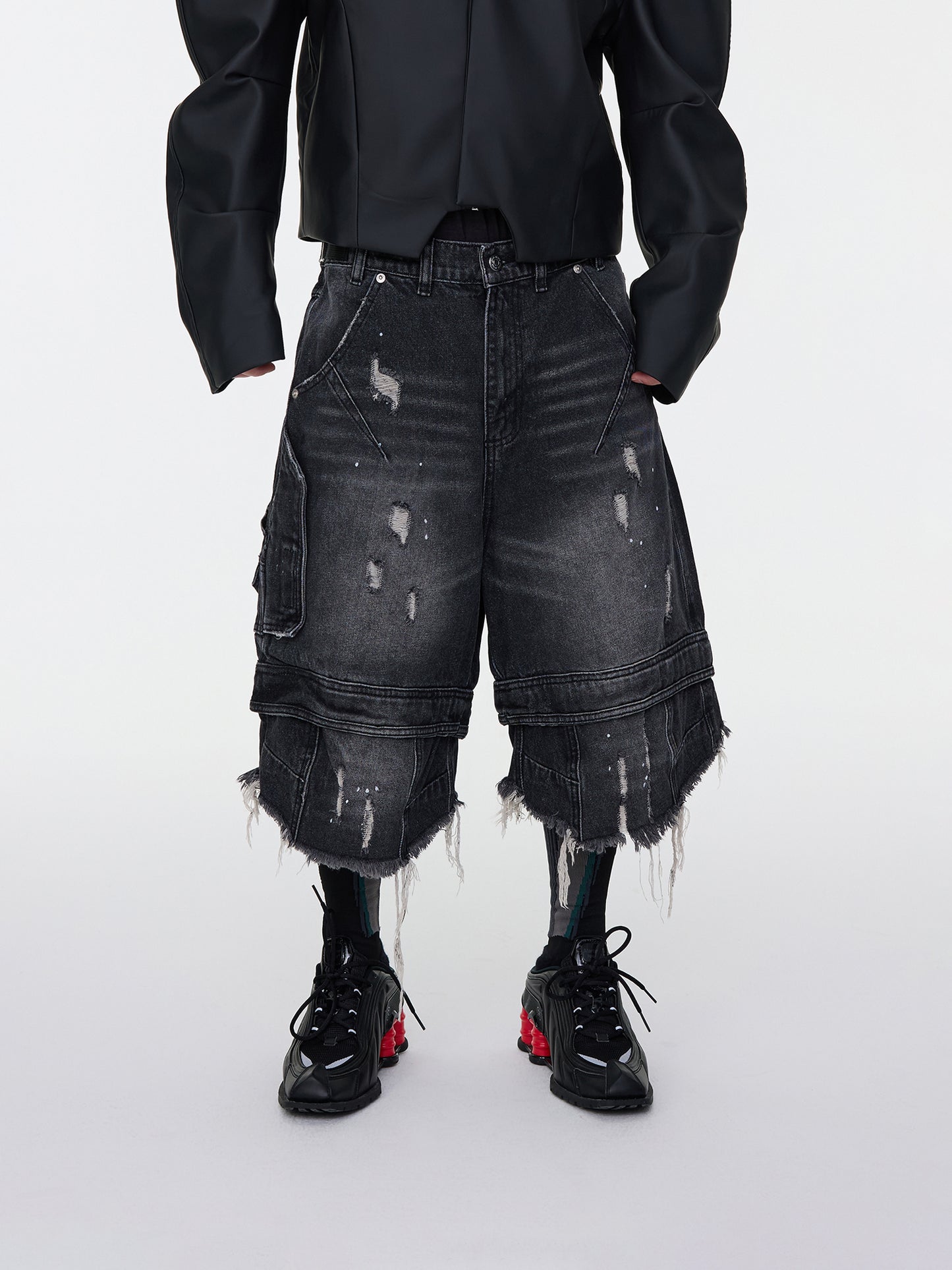 Grunge-Jeansshorts