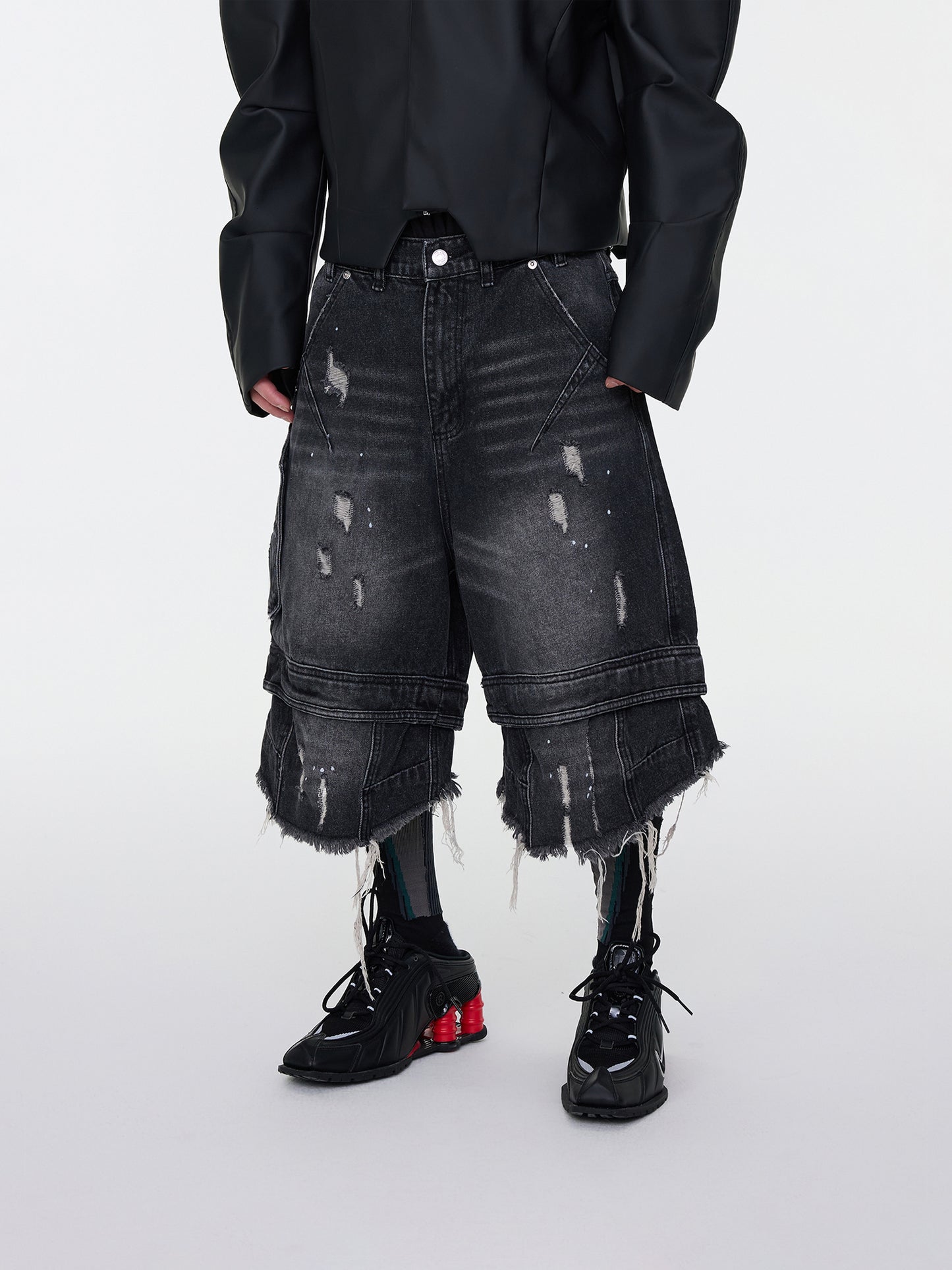 Grunge-Jeansshorts