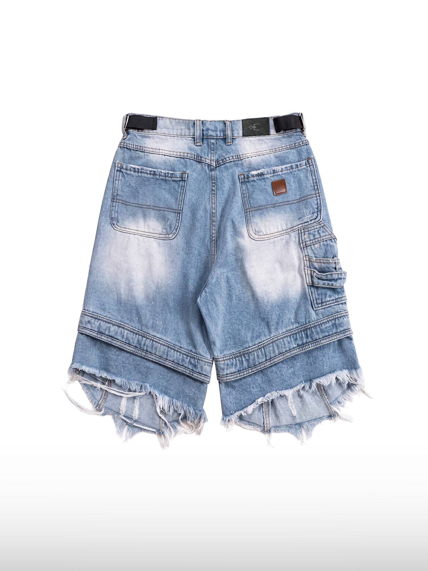 Grunge Denim Shorts