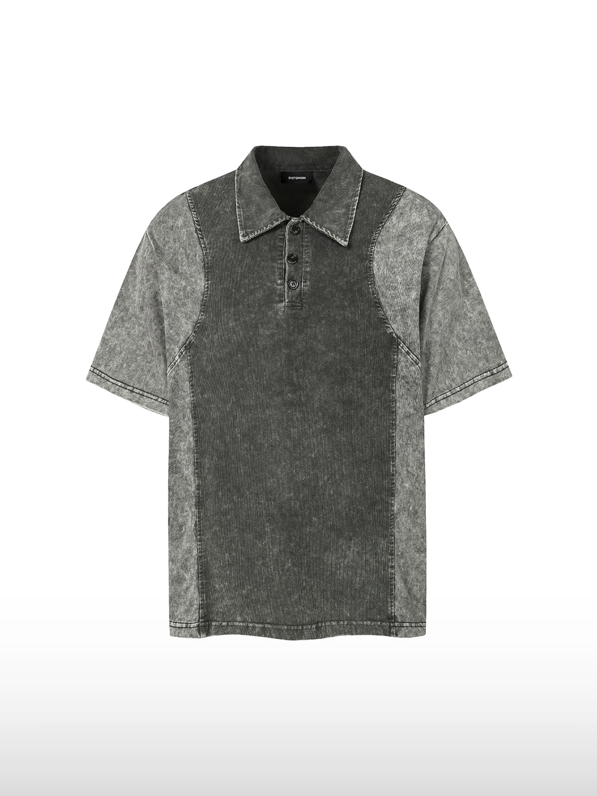 Hybrid ribfluwelen poloshirt