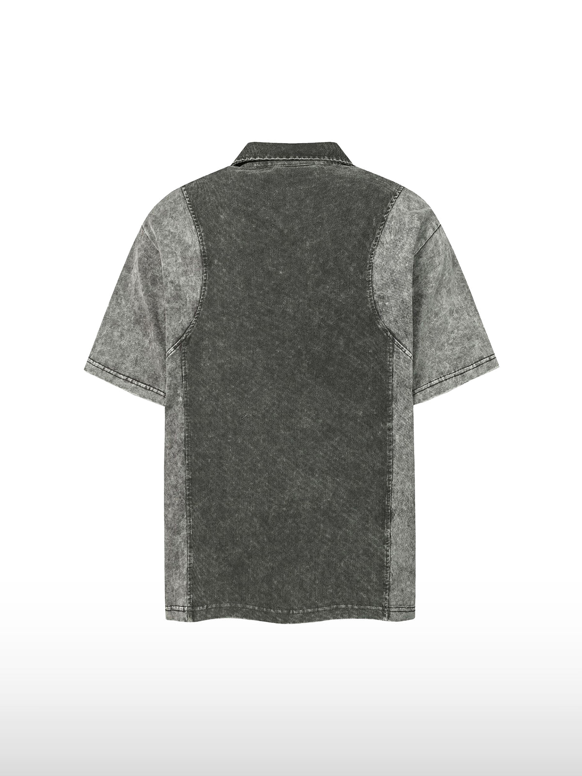 Hybrid ribfluwelen poloshirt