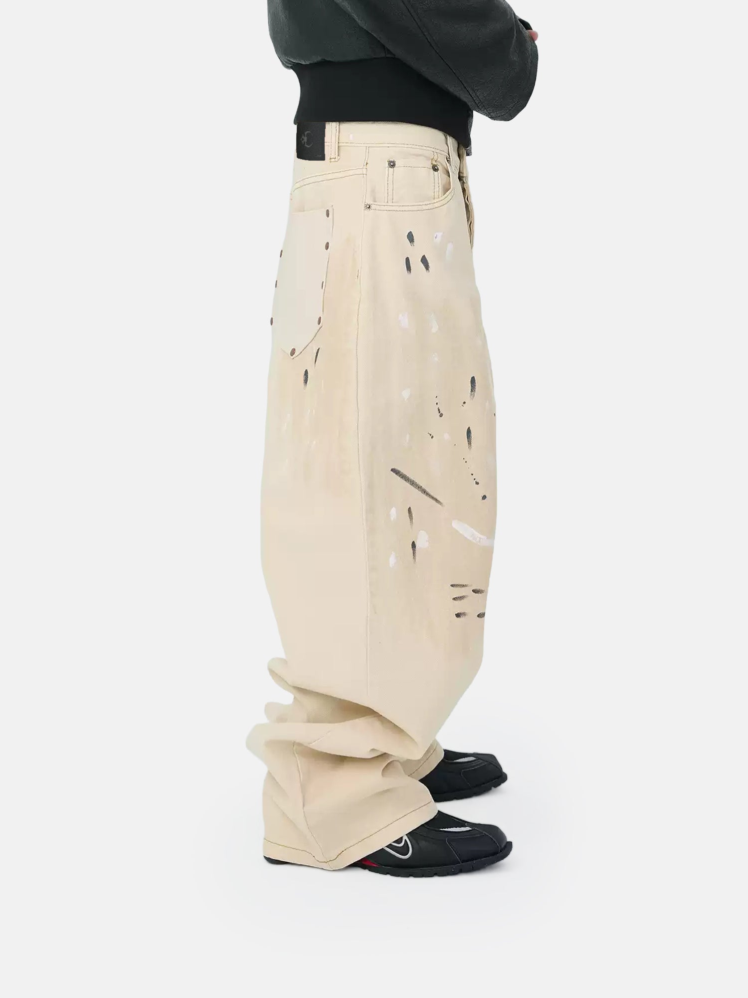 Ivory Distress Pants