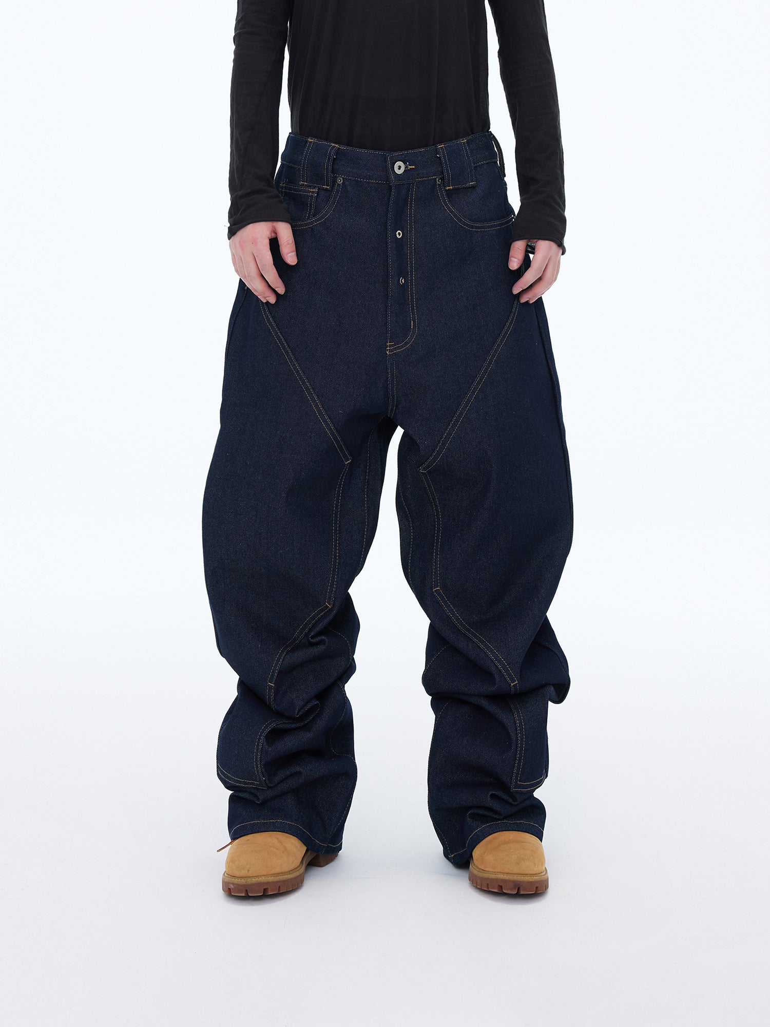 Industrial Paneled Jeans