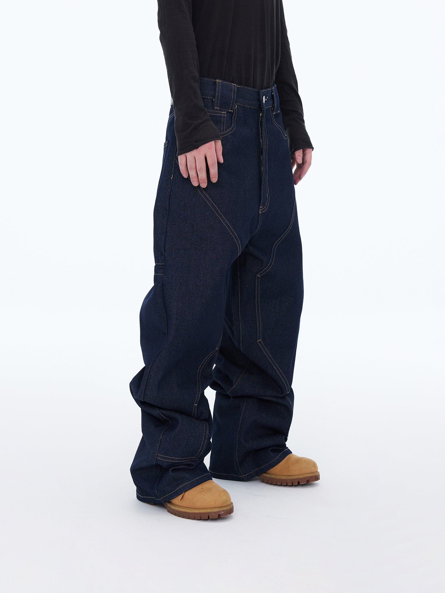 Industrial Paneled Jeans