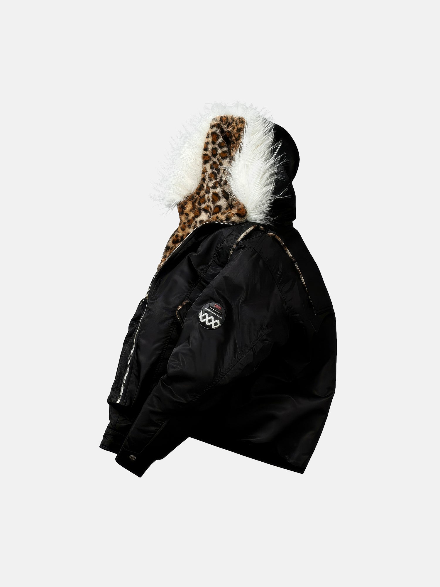Leopard Lined Fur Jacket